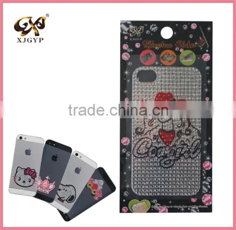 diy cell phone sticker/mobile phone decoration sticker/mobile phone crystal stickers