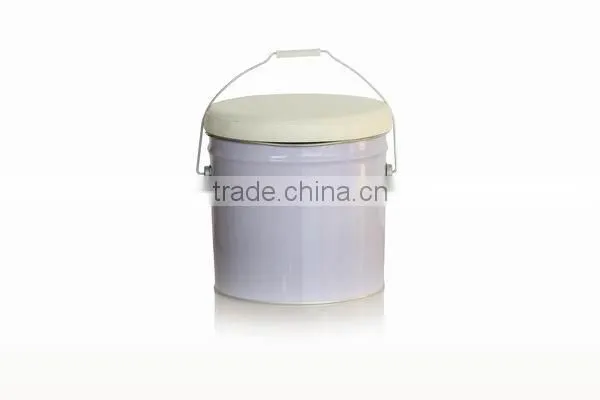 Custom made Factory Round storage metal bucket design storage stools storage ottomans
