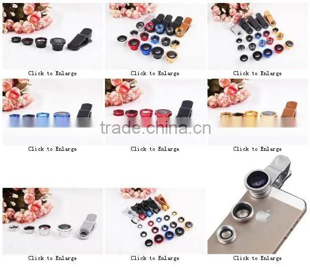 Fisheye Lens Mini Camera 3 in Universal Clip Mobile Phone Camera Lens