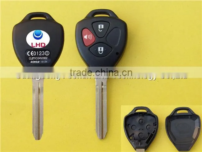 2+1 buttons remote key fob case key blanks for Toyota Camry key cover