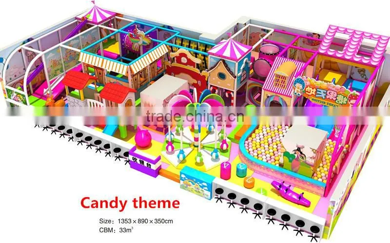 2015 New design police station used commercial kids indoor playground