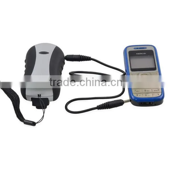 3 in 1 multifunction charger for phone 3 led dynamo hand crank flashlight