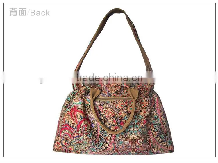 Chinese lady shoulder bag female cotton shoulder bag lady cotton shoulder bag
