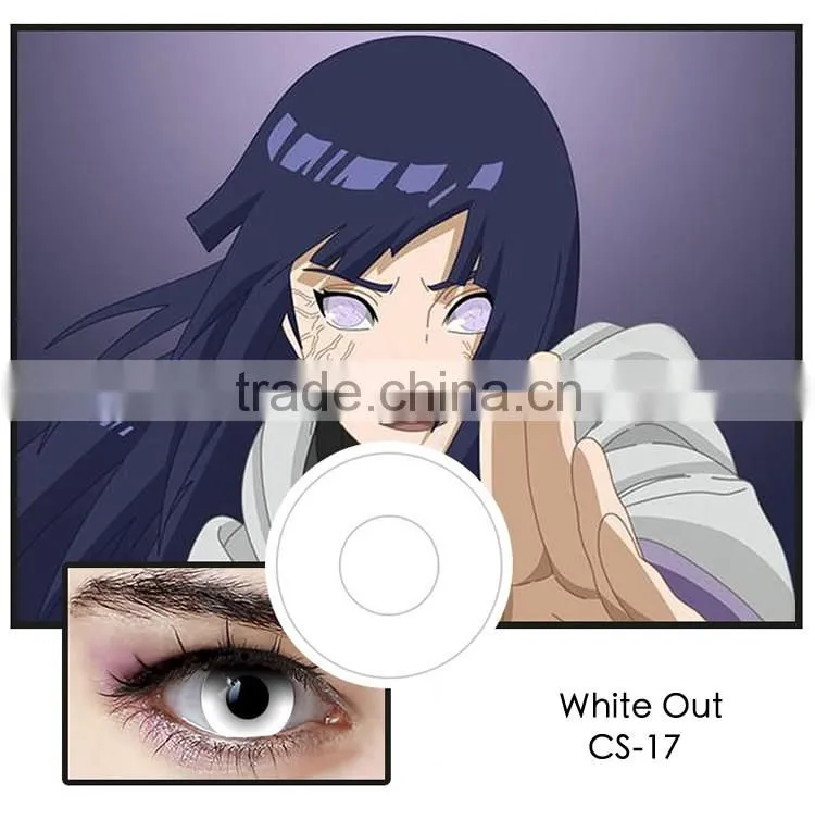 White Out Black Crazy Lens wholesale Halloween contacts Cosplay contact lenses