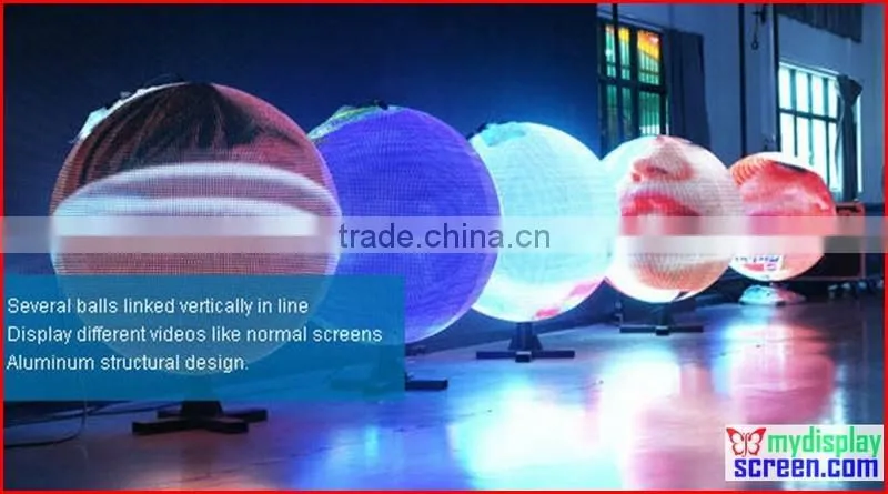 p10 full color led ball screen,indoor use for event and event video show