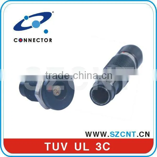 Black 3 pin medical metal black mini connector SZCNT manufactory
