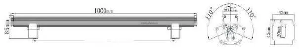 High Power LED Wall Washer 90x0.3W