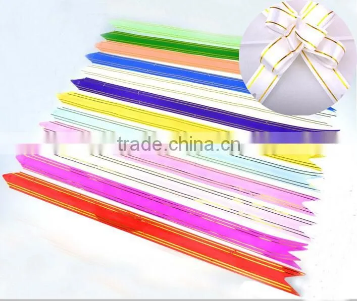 2016 New arrival bow pull flower ribbon