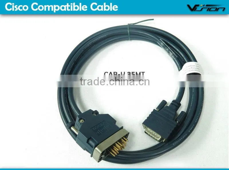 25ft Cisco Compatible DTE V.35 LFH60M-V.35M Cable Functionality equivalent to Cisco part number CAB-V35MT