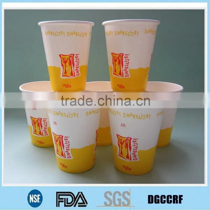 12oz/16oz/20oz/22oz pepsi paper cup/pepsi cold paper cup/pepsi paper cup(ISO9001:2008,FDA,HACCP,SGS)