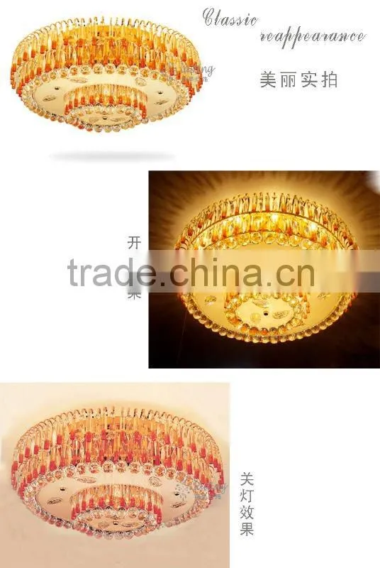 Traditional crystal flush mounted lighting