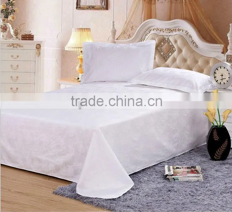 2015 china 100% cotton new design bedding bed sheet set flat sheet