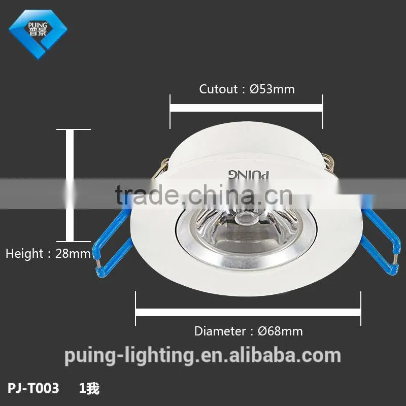 Good price !!!! 1W high lumen aluminum LED ceiling downlight with CE and Rohs