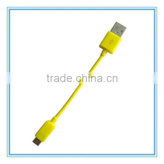 Colorful Short Travel USB To Micro USB Sync Data charger Cable Cord For Smartphones