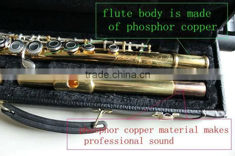 White lacquer phosphor copper flute
