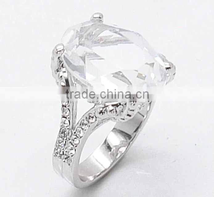 925 Silver Women Ruby CZ Ring