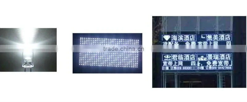 PH10 outdoor led white sign