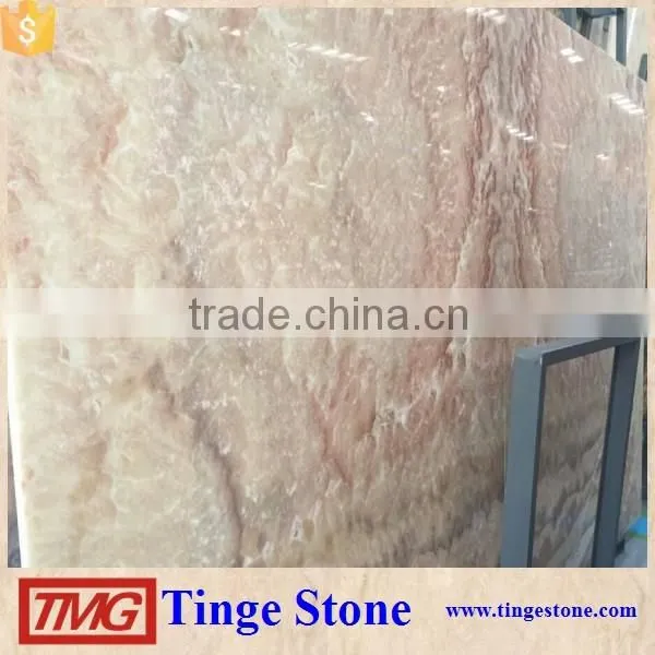 Elegant Bookmatch Red Dragon Onyx Marble Tile For Interior Decoration