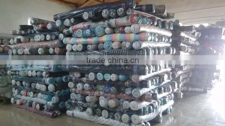 stock woven cotton rayon printed fabric wholesale