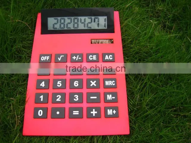 NEW DESIGN DUAL POWER COLOR MINI POCKET HAND-HELD CALCULATOR