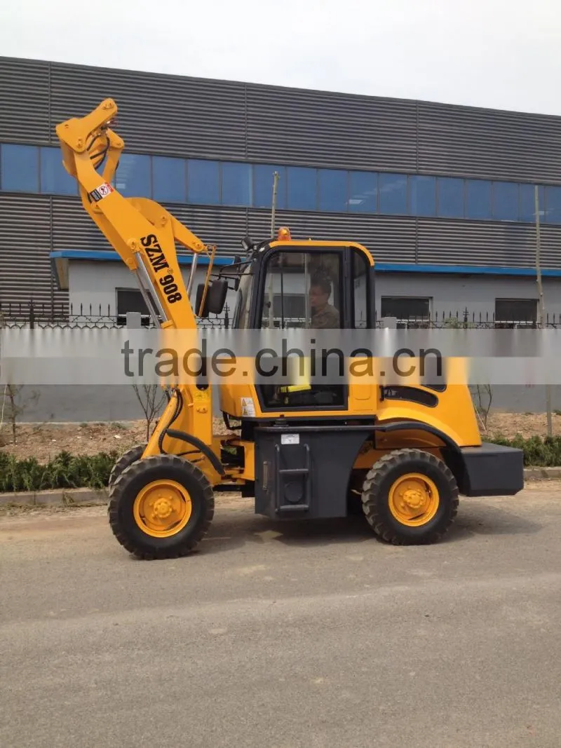 Yellow SZM908 Wheel Loader for Small Capacity