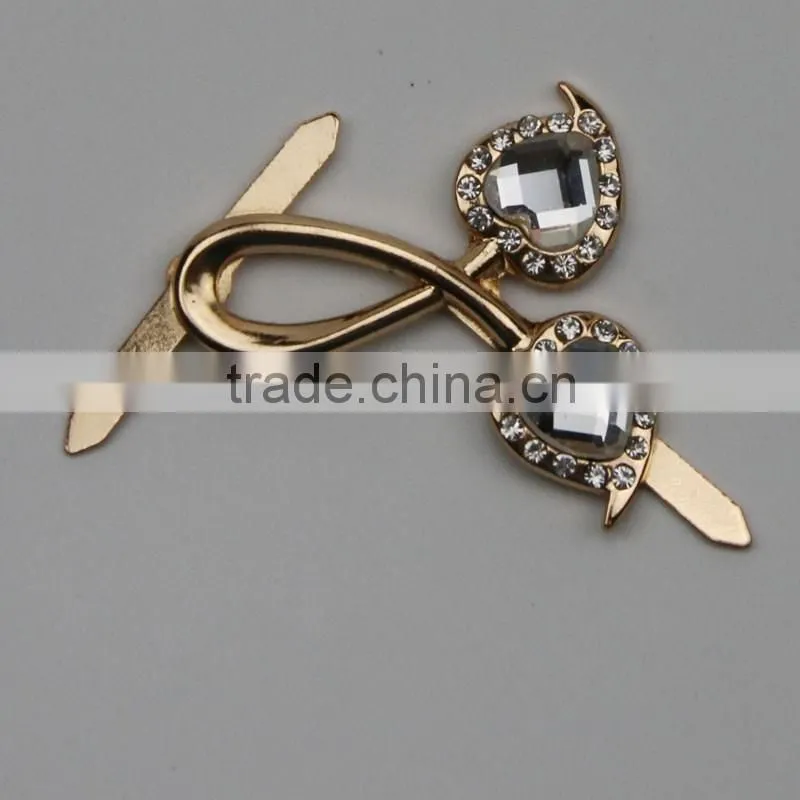 Stylish metal shoe buckle shoe parts accessories