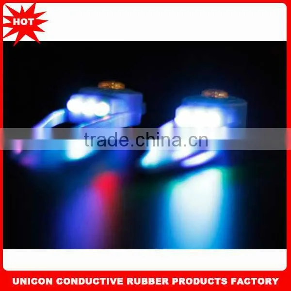 hot times silicone colorful led bicycle rear light