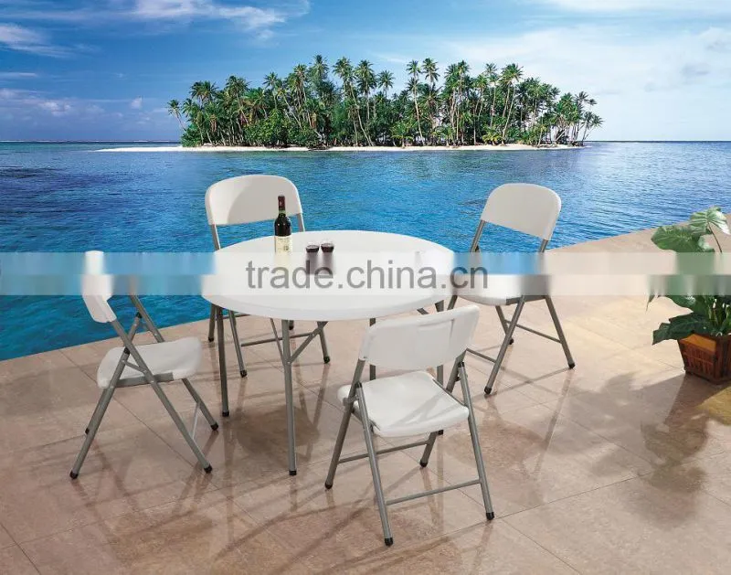 Wholesale Outdoor White Stong And Lightweight Cheap Durable Leisure Plastic Folding Table