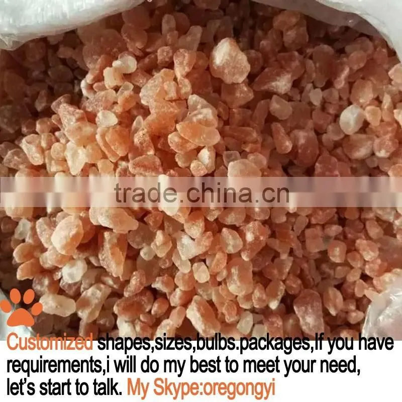 factory directly selling good quality with goood price himalayan rock salt pink granular 2-5mm