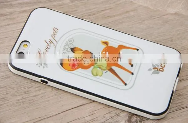 For iphone 6 plus fashion combo tpu pc case