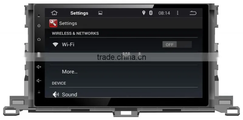10.2 Inch android car dvd player for toyota 2015 highlander
