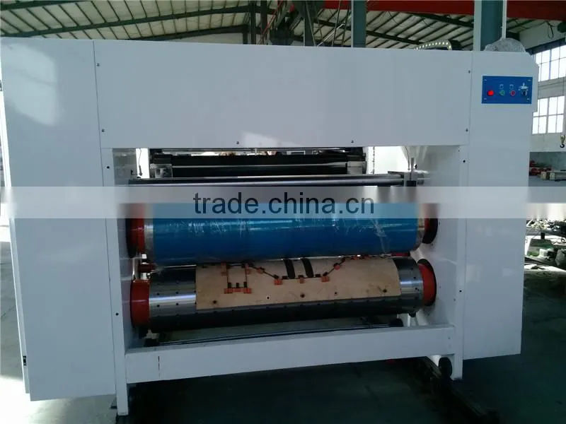 Semi-automatic flexo ink printer rotary die cutter machine/corrugated carton box making price