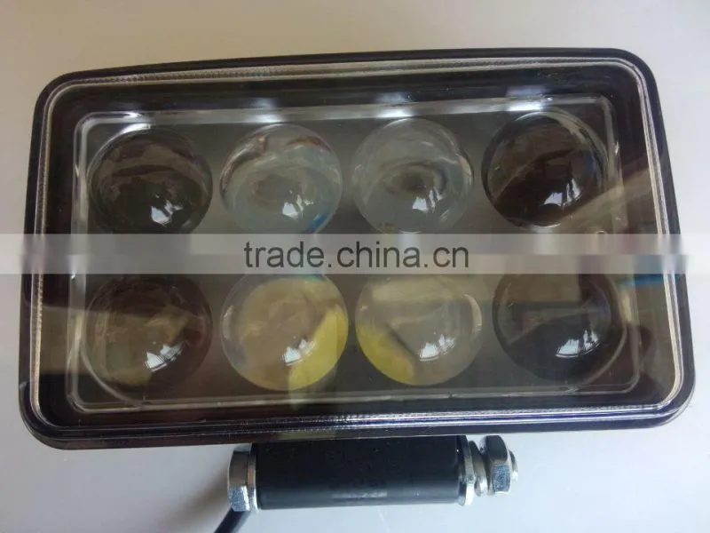 truck 8 LED spot light 24v water-proof fog light with lens