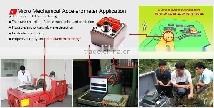Widely Using Triaxial MEMS Accelerometer Sensor With Firm Structure & Stable Output For Vibration and Impact Test