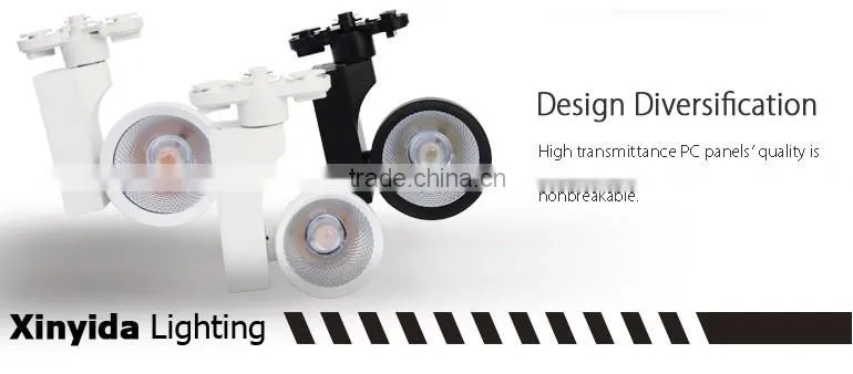 High CRI Heatsink Housing 30w dimmable led tracklight