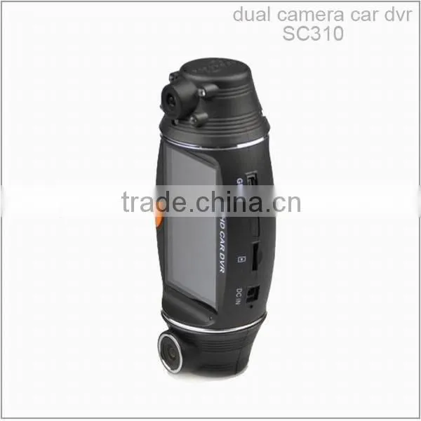 Dual camera lens 140 degree wide angle SC310 Full HD Car Security Cam