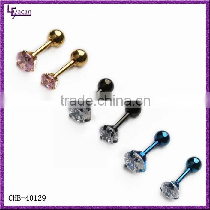Piercing Jewelry 2016 Surgical Steel Ball Cartilage Custom Made Stud Earring