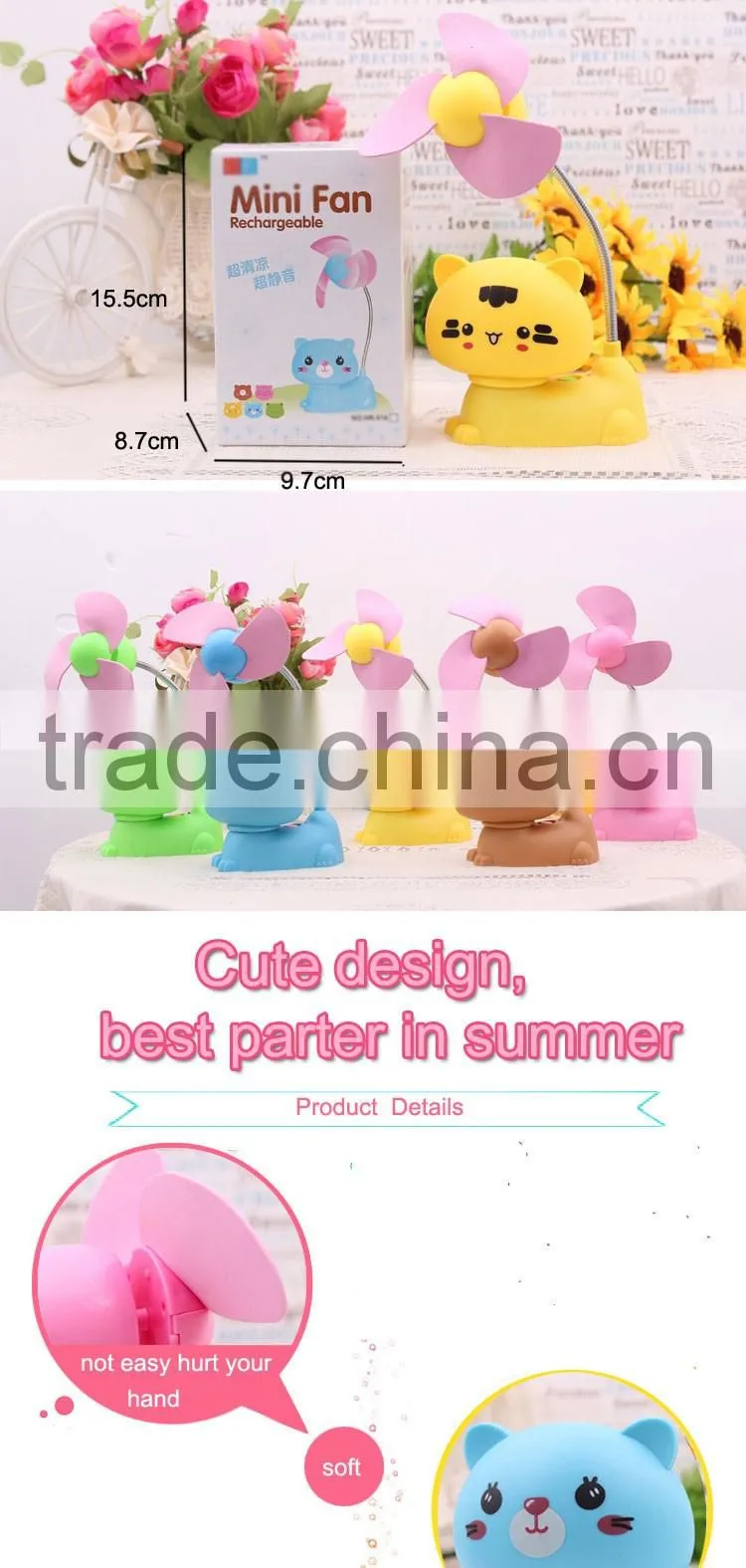 Best selling products mini rechargeable fan price toys for sale