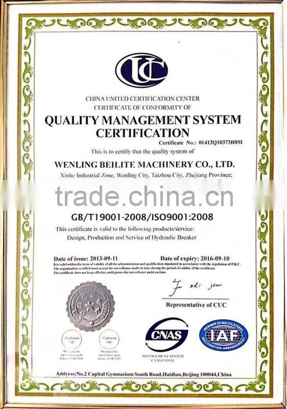GOOD QUALITY Hydraulic breaker /hydraulic hammer/ excavator demolition hammer