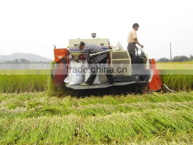 Harvester for rice and wheat