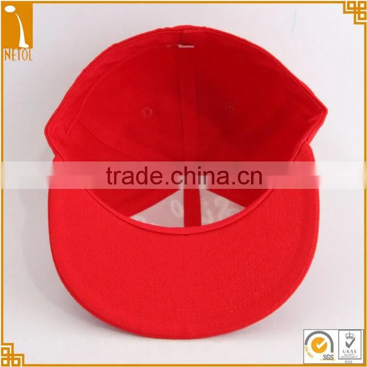 Red custom brand flexflt fitted cotton baseball caps