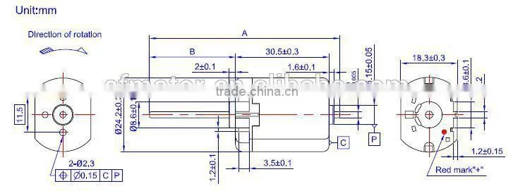 DC Motor 24V Electric Car Motor FT-280A