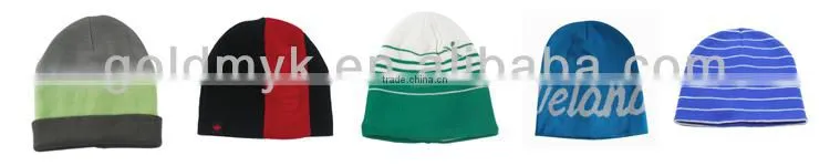 customized plain color no cuff polar fleece and acrylic man winter cap