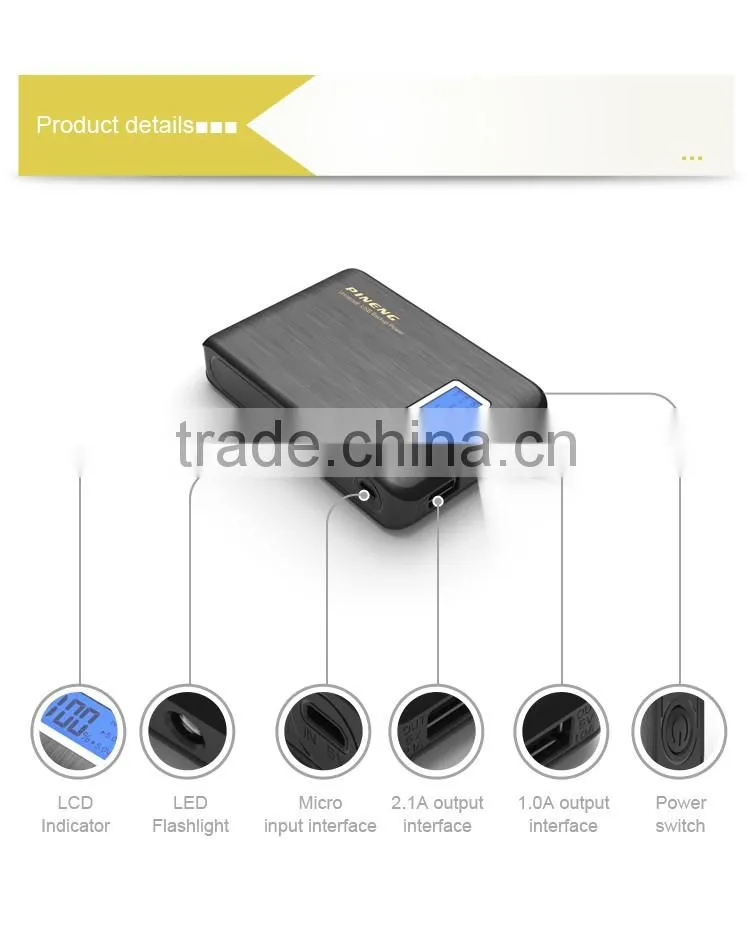 PN928 pineng power bank 10000mah LCD cheapest