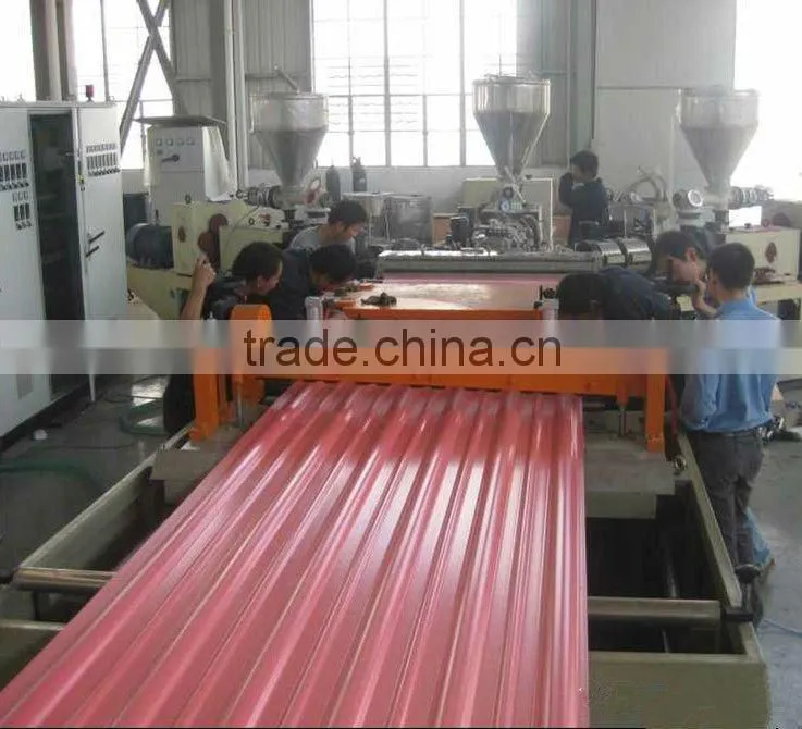 PVC Tile machine / pvc corrugated tile production line