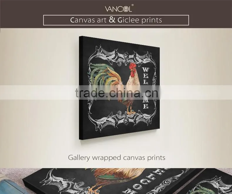 2016 glitter animal printing canvas,canvas printing for home decor