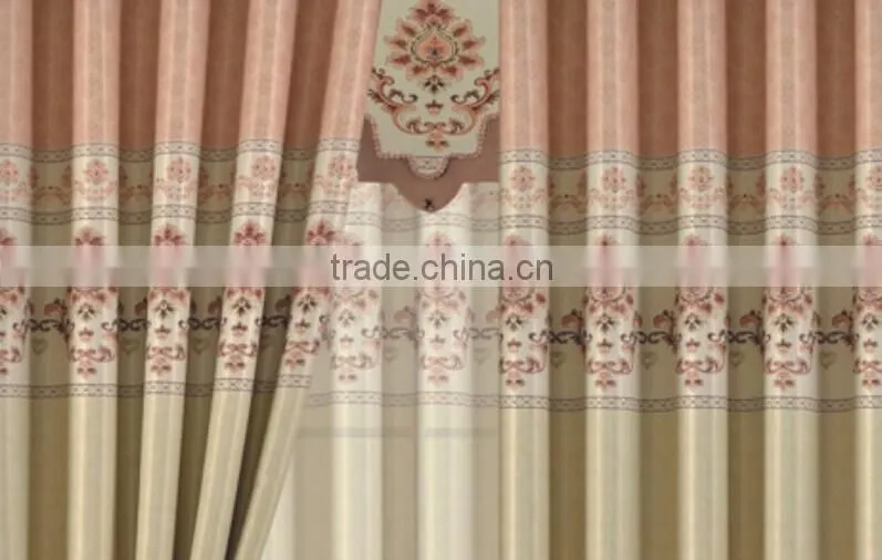 New curtain style printed blackout curtain fabric