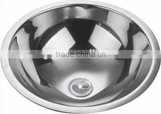 Yacht,Boat,Train and Public Mobile Home Used Stainless Steel Round Hand Wash Basin Kitchen Sink GR-Y560