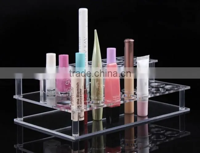 Lip gloss lipstick shelf storage rack acrylic cosmetic display shelf