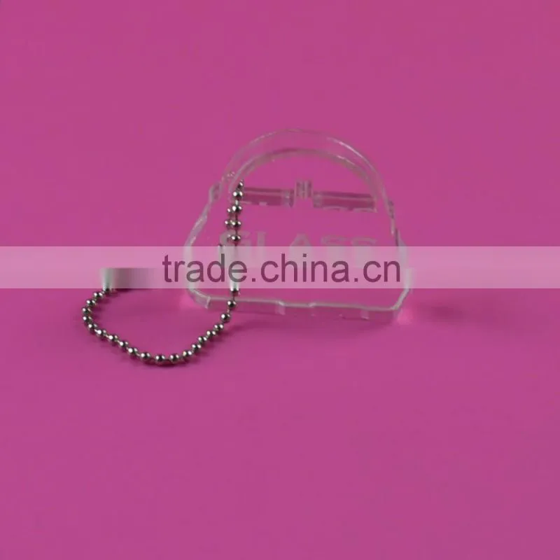 high quality custom clear acrylic keychain
